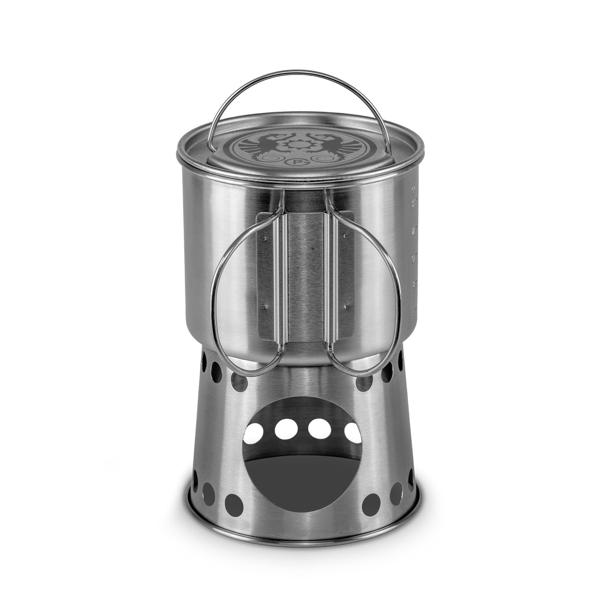 Petromax Stainless Steel Cooking Pot & Stove, 750ml
