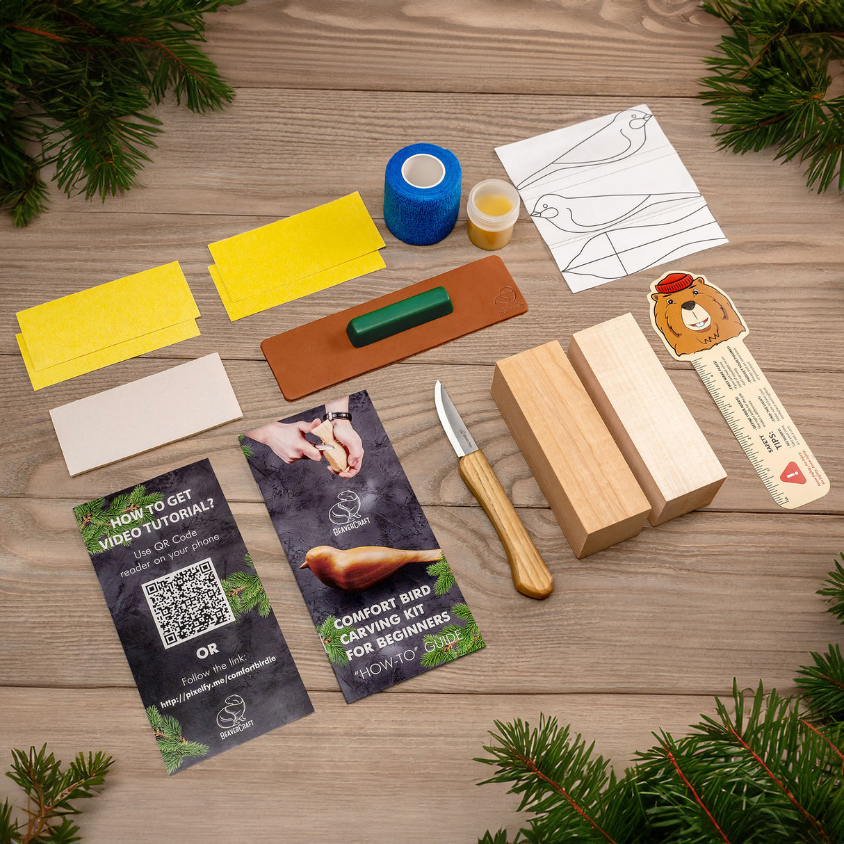 BeaverCraft Comfort Bird Carving Kit