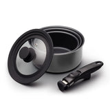 MasterClass Smart Space Non-Stick 3 Piece Saucepan Set
