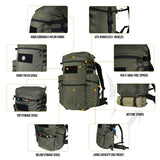 OneTigris Wild Rocket Bushcraft Backpack, 45 Litre