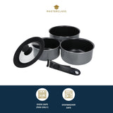 MasterClass Smart Space Non-Stick 3 Piece Saucepan Set