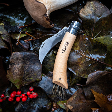 Opinel No. 8 Beech Wood Mushroom Knife