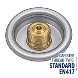 Outdoor Elements Threaded Gas Canister