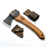 BeaverCraft Bushcraft Carving Hatchet with Leather Sheath