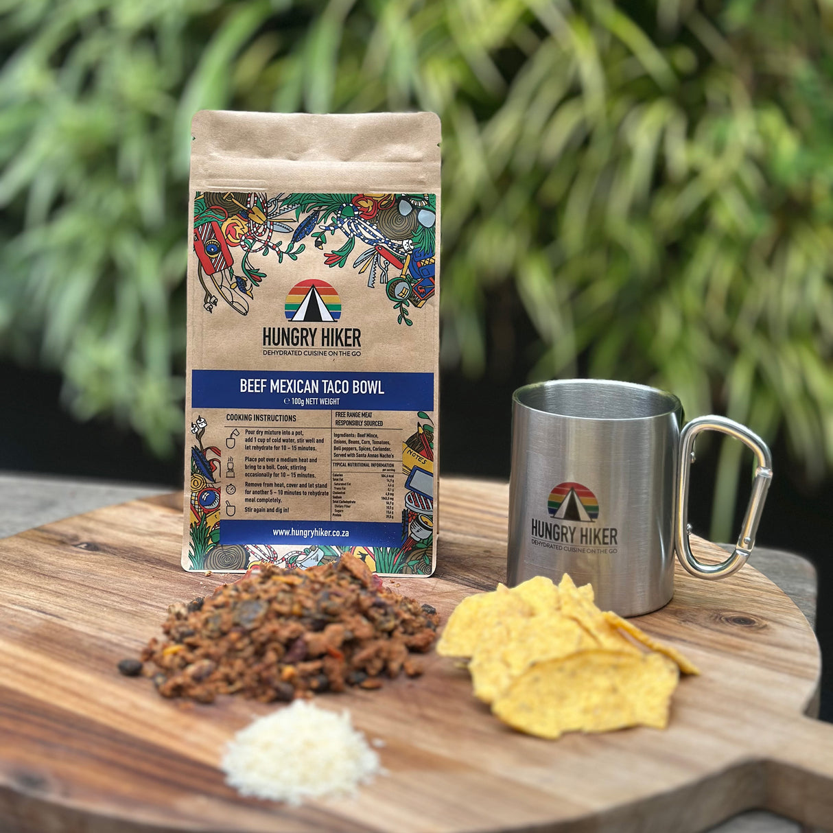 Hungry Hiker Dehydrated Beef Mexican Taco Bowl, 400g