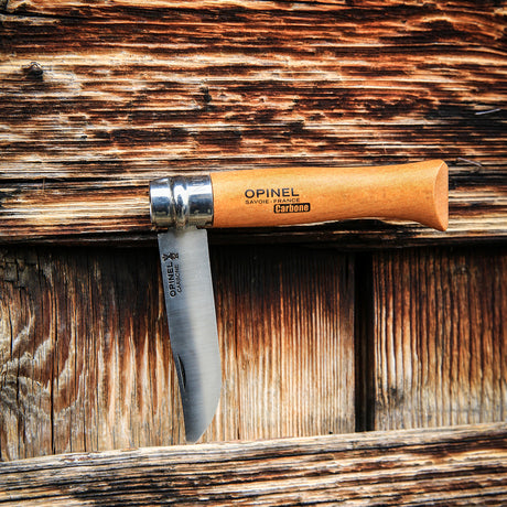 Opinel Traditional Classic Carbon Collector's Tray in Wooden Gift Box