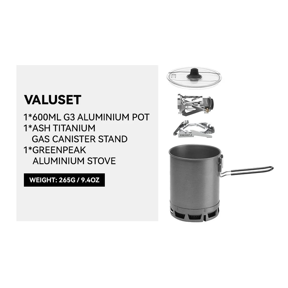 Fire Maple Petrel G3 Pot & Stove with Heat Exchanger