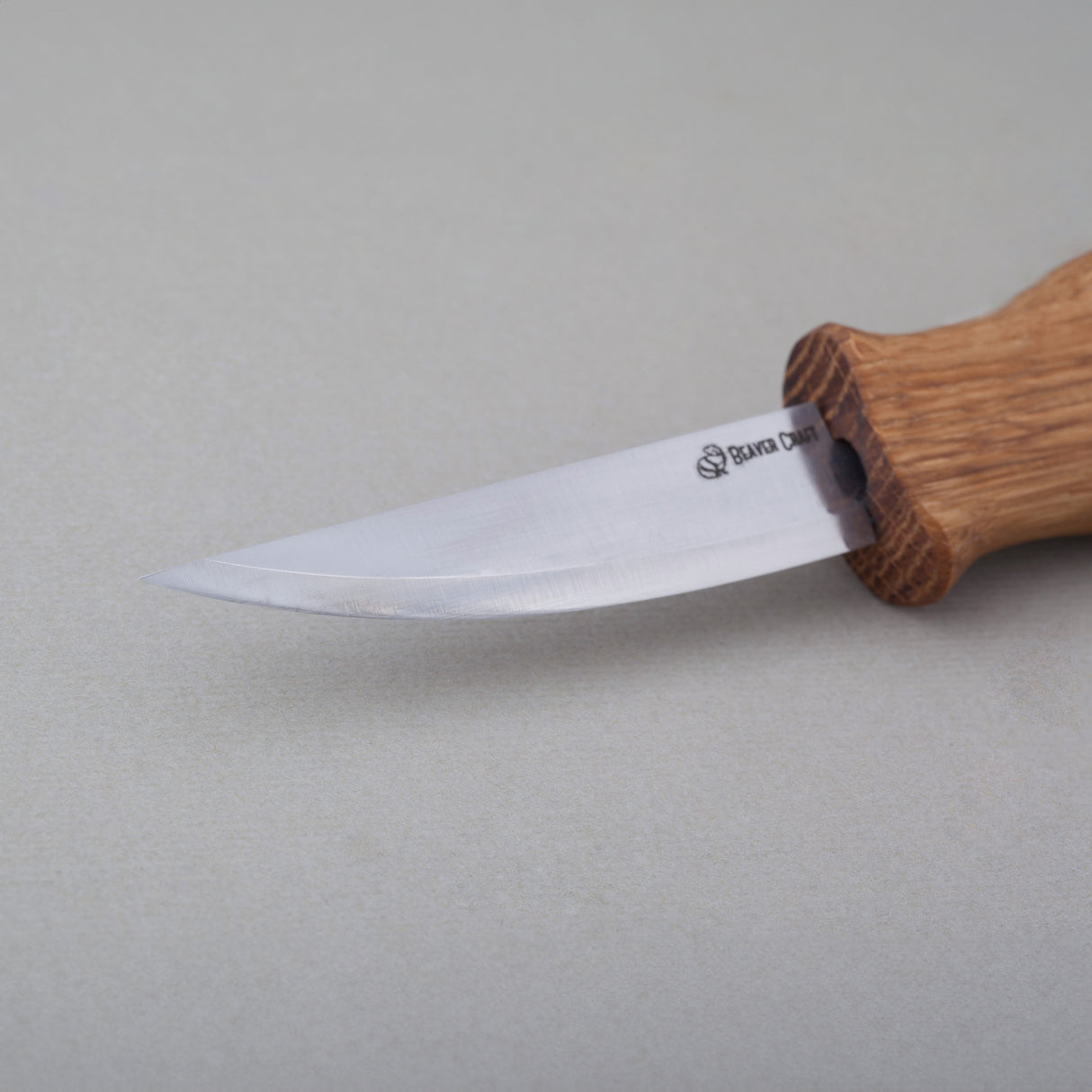 BeaverCraft C4 Sloyd Whittling Knife with Oak Handle