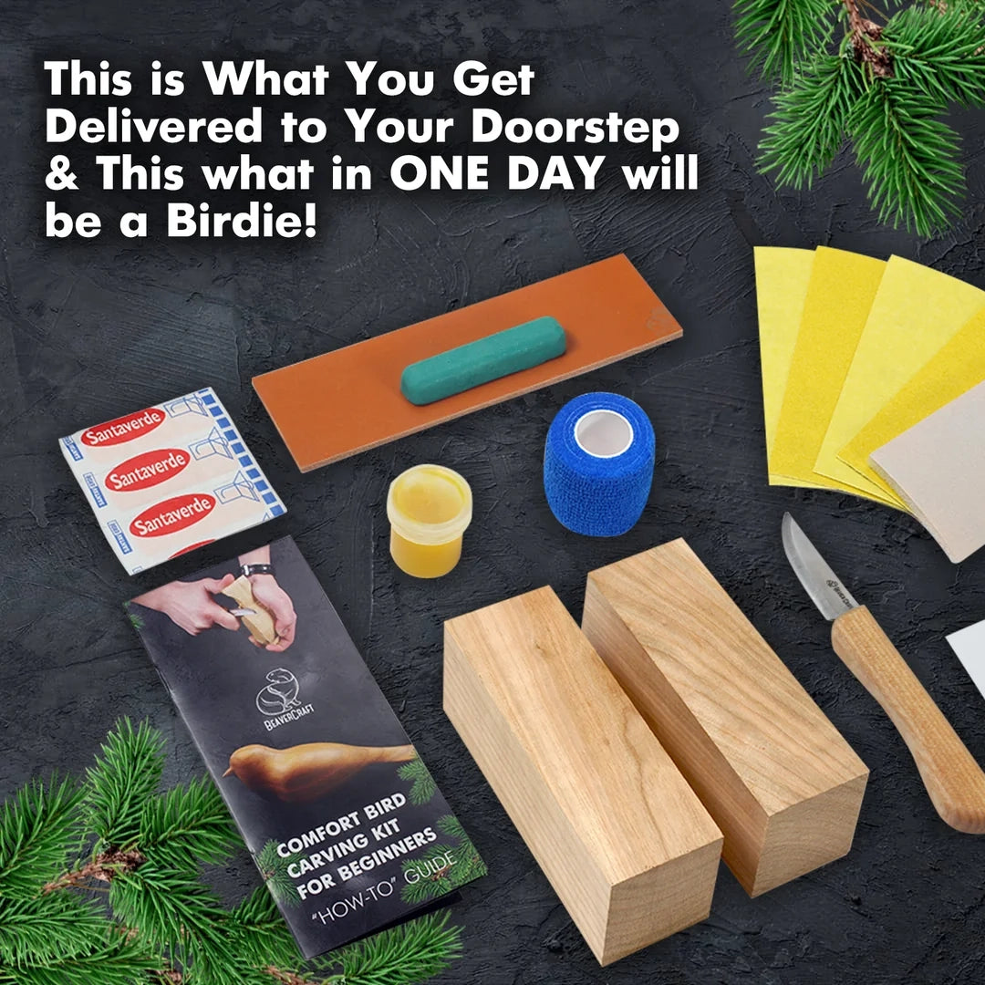 BeaverCraft Comfort Bird Carving Kit