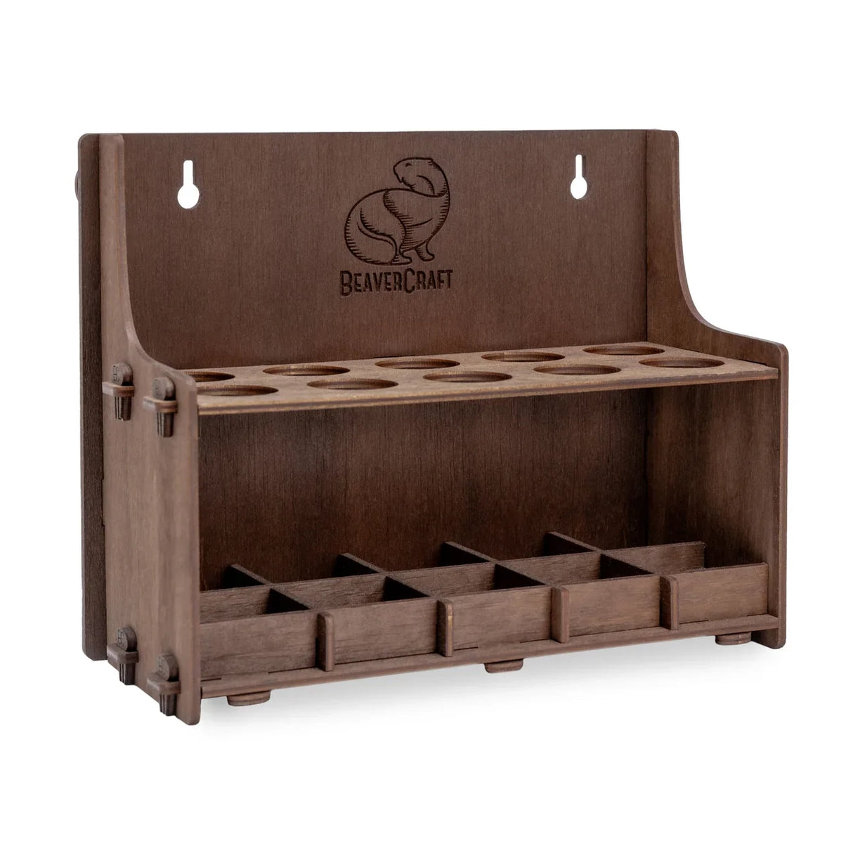 BeaverCraft 10 Section Plywood Tool Holder