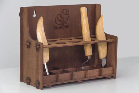 BeaverCraft 10 Section Plywood Tool Holder