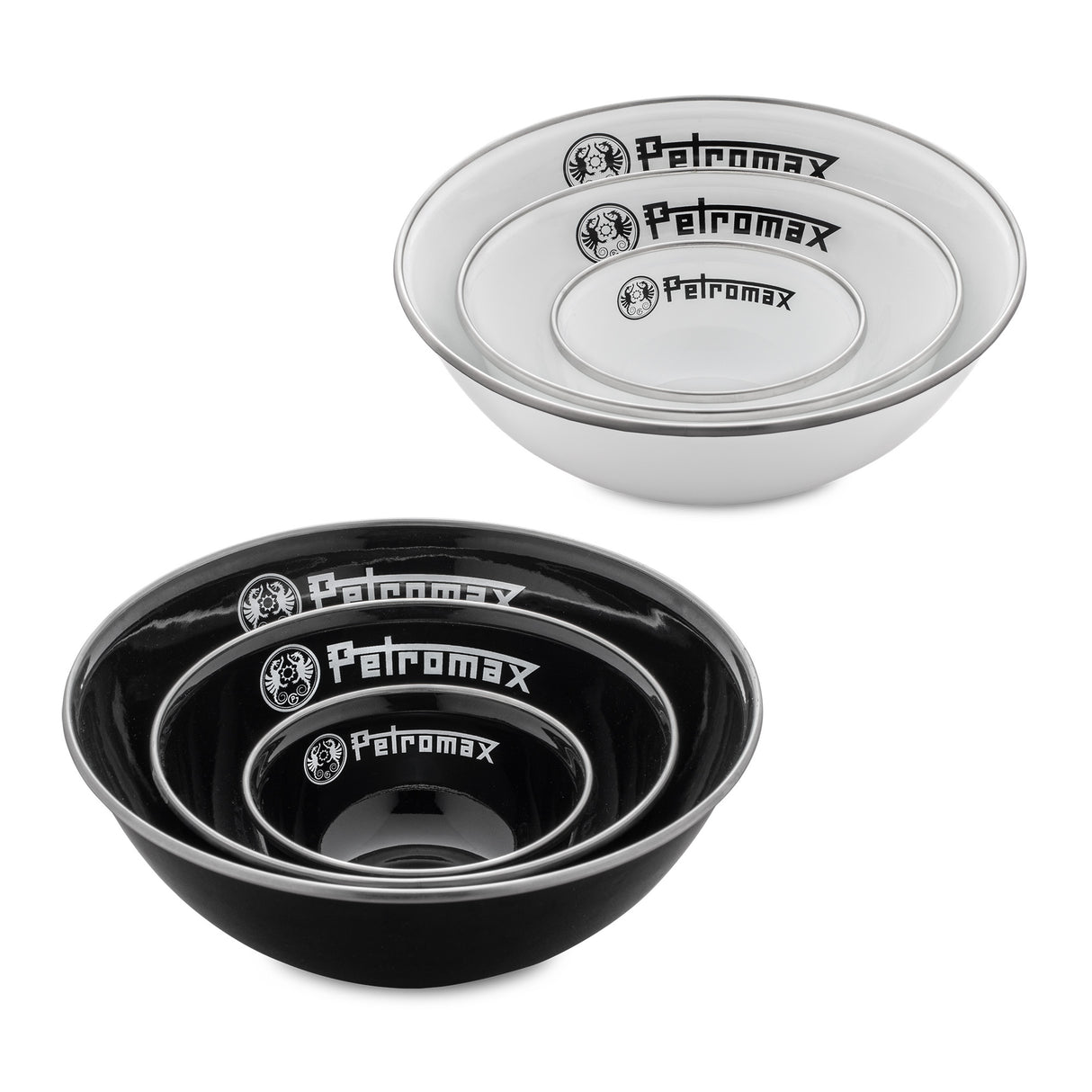 Petromax 600ml Enamel Bowls, Set of 2