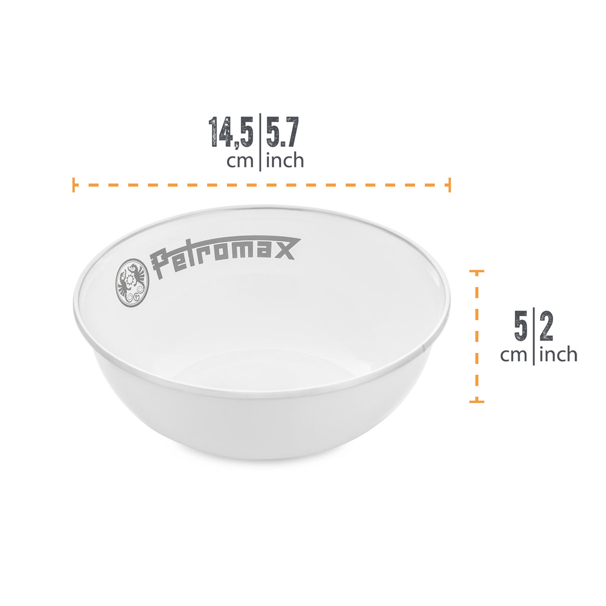 Petromax 600ml Enamel Bowls, Set of 2