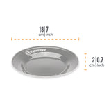 Petromax 18cm Enamel Side Plates, Set of 2