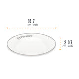 Petromax 18cm Enamel Side Plates, Set of 2