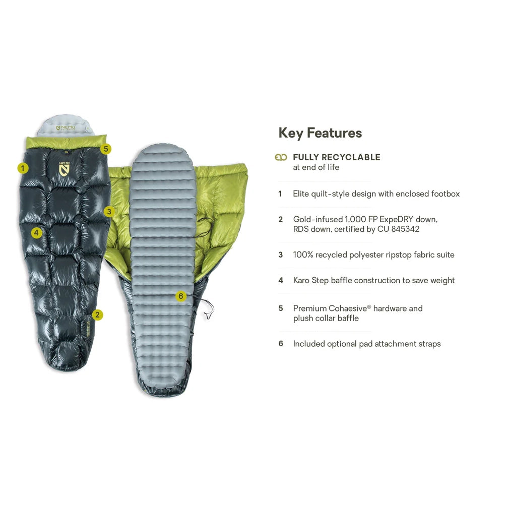 NEMO Pulse Endless Promise Ultralight Backpacking Quilt