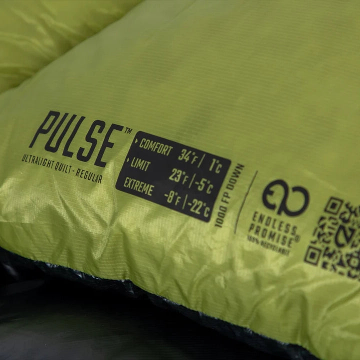 NEMO Pulse Endless Promise Ultralight Backpacking Quilt