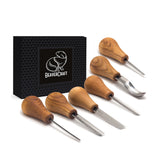 BeaverCraft 6 Piece Palm Chisel Set