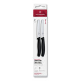 Victorinox Swiss Classic 11cm Serrated Paring Knife, Set of 2