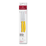 Victorinox Swiss Classic 11cm Serrated Paring Knife, Set of 2