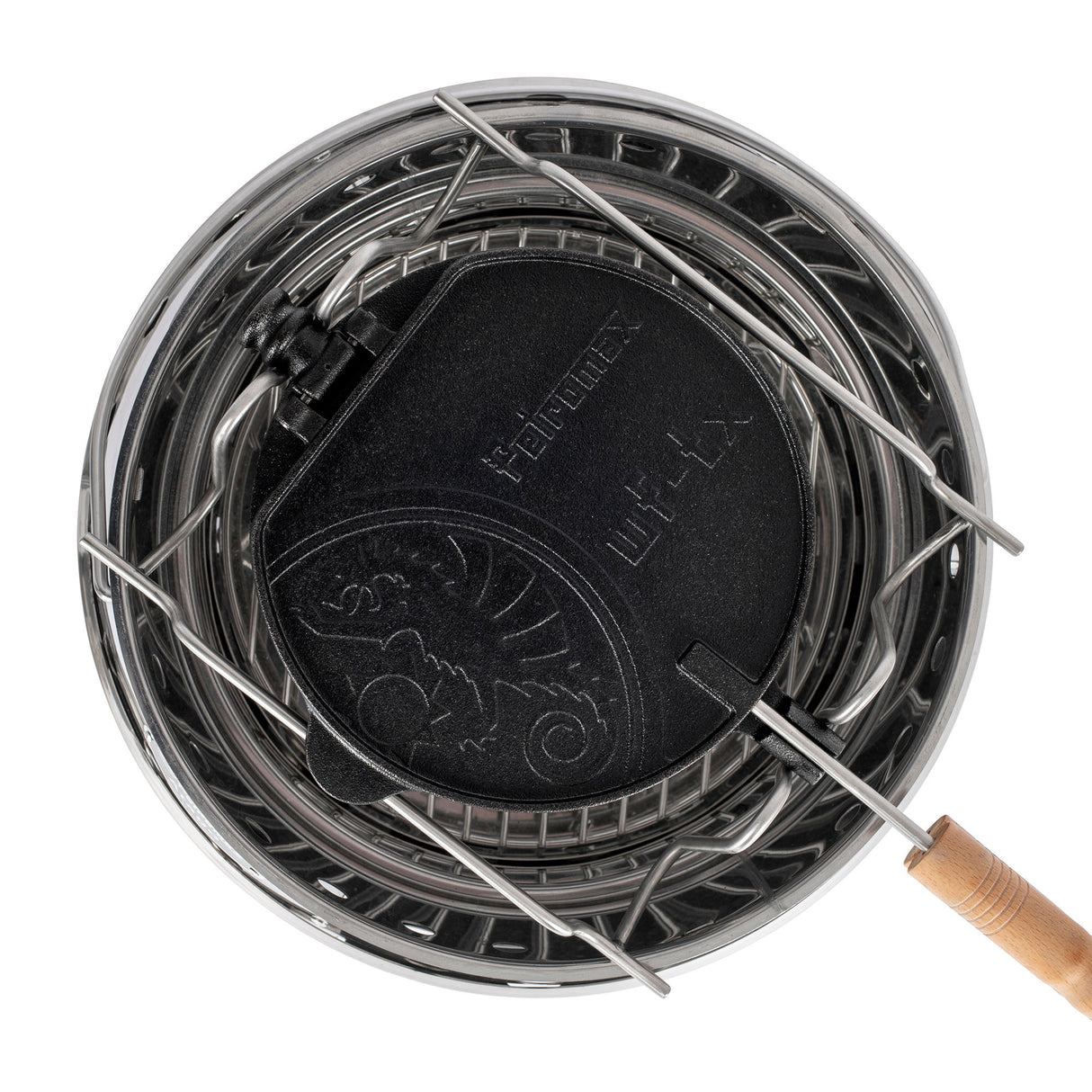 Petromax Cast Iron Rotating Waffle Iron with Stand