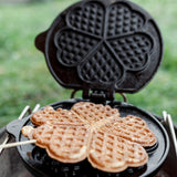Petromax Cast Iron Rotating Waffle Iron with Stand