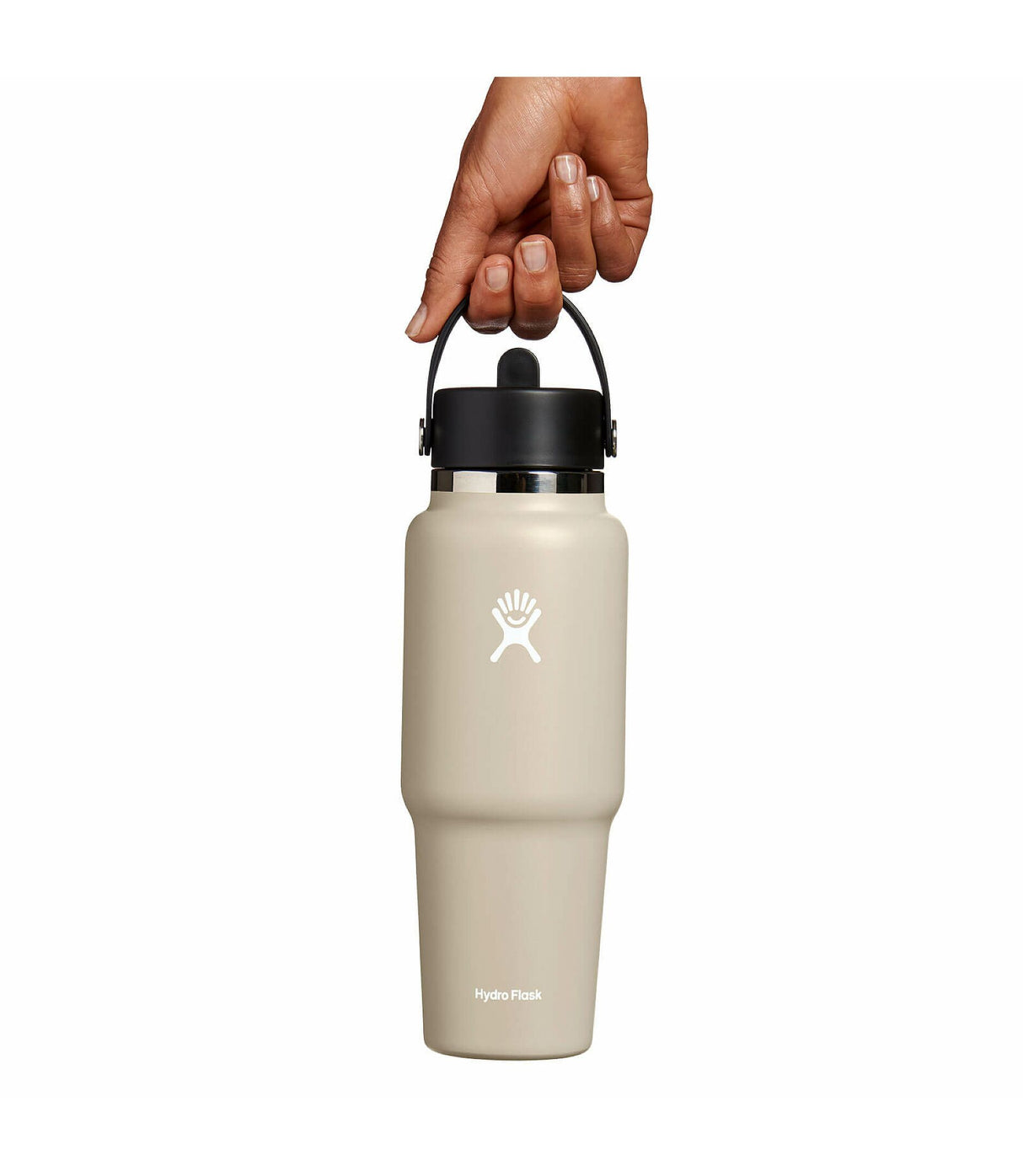 Hydro Flask Wide Mouth 32oz Travel Bottle with Straw Cap, 946ml