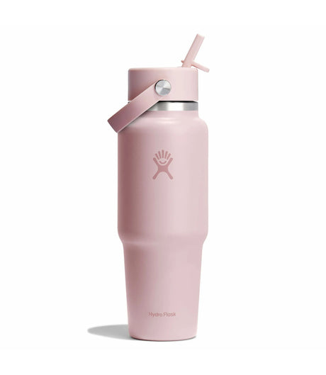 Hydro Flask Wide Mouth 32oz Travel Bottle with Straw Cap, 946ml